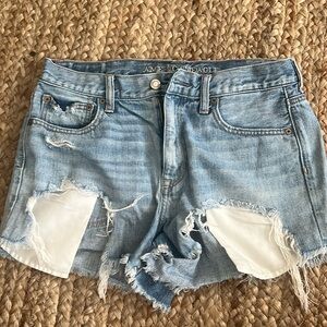 vintage hi rise festival american eagle destroyed jean shorts